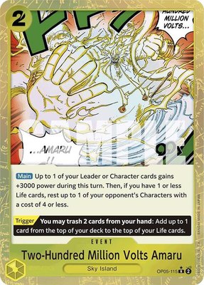 Two-Hundred Million Volts Amaru (Textured Foil), Premium Booster -The Best-
