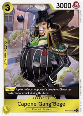 Capone"Gang"Bege (OP04-100) (Reprint), Premium Booster -The Best-