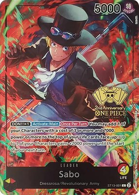 Sabo (2nd Anniversary Tournament), One Piece Promotion Cards