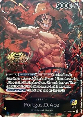 Portgas.D.Ace (2nd Anniversary Tournament), One Piece Promotion Cards