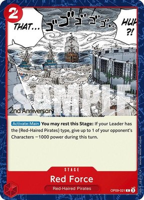 Red Force, Emperors in the New World: 2nd Anniversary Tournament Cards