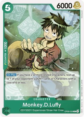 Monkey.D.Luffy (036), Emperors in the New World: 2nd Anniversary Tournament Cards