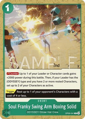 Soul Franky Swing Arm Boxing Solid, Emperors in the New World: 2nd Anniversary Tournament Cards