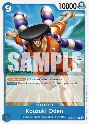Kouzuki Oden, Emperors in the New World: 2nd Anniversary Tournament Cards