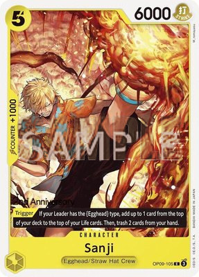 Sanji (105), Emperors in the New World: 2nd Anniversary Tournament Cards