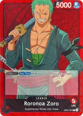 Roronoa Zoro, One Piece Demo Deck Cards