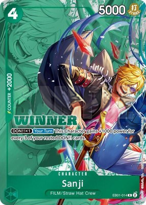 Sanji (Winner Pack 2025 Vol. 1), One Piece Promotion Cards