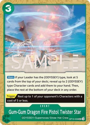 Gum-Gum Dragon Fire Pistol Twister Star, Royal Blood