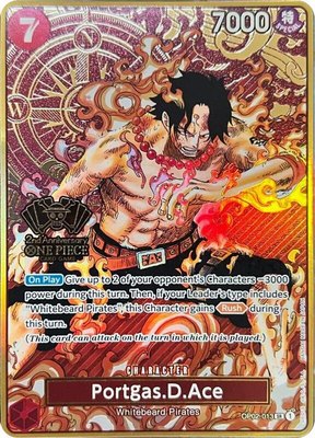 Portgas.D.Ace (One Piece Japanese Version 2nd Anniversary Set), One Piece Promotion Cards
