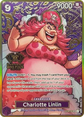 Charlotte Linlin (One Piece Japanese Version 2nd Anniversary Set), One Piece Promotion Cards