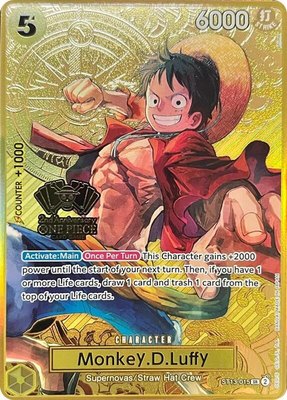 Monkey.D.Luffy (One Piece Japanese Version 2nd Anniversary Set), One Piece Promotion Cards