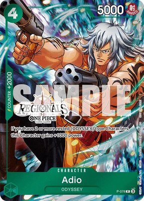 Adio (Offline Regional Participation Pack 2025 Vol.1), One Piece Promotion Cards