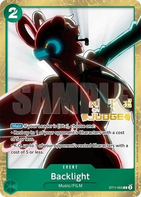 Backlight (Judge Pack Vol. 5), One Piece Promotion Cards