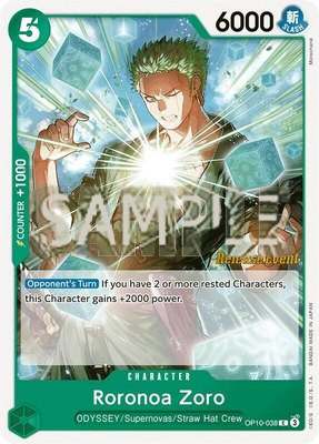 Roronoa Zoro (038), Royal Blood Release Event Cards