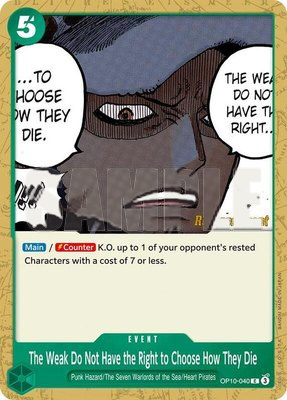 The Weak Do Not Have the Right to Choose How They Die, Royal Blood Release Event Cards
