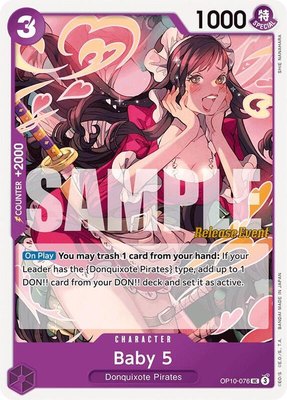 Baby 5, Royal Blood Release Event Cards