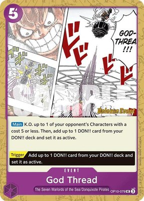 God Thread, Royal Blood Release Event Cards