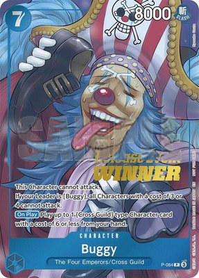 Buggy (OP10 Release Event Winner), One Piece Promotion Cards