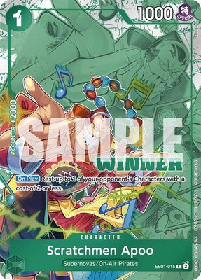 Scratchmen Apoo (Winner Pack 2025 Vol. 2), One Piece Promotion Cards