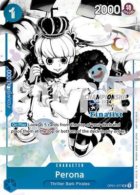 Perona (Championship 2024 Finalist Card Set Vol. 2), One Piece Promotion Cards