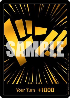 DON!! Card (Black and Gold), One Piece Promotion Cards