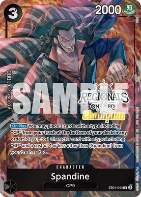 Spandine (Online Regional Champion Card Set 2025 Vol.1), One Piece Promotion Cards