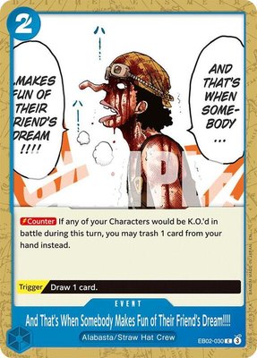 And That's When Somebody Makes Fun of Their Friend's Dream!!!!, Extra Booster: Anime 25th Collection