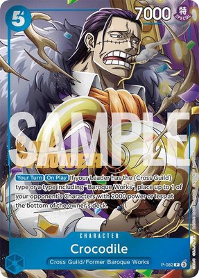 Crocodile (Store 2-on-2 Battle 2025 Winner), One Piece Promotion Cards