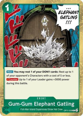 Gum-Gum Elephant Gatling, A Fist of Divine Speed
