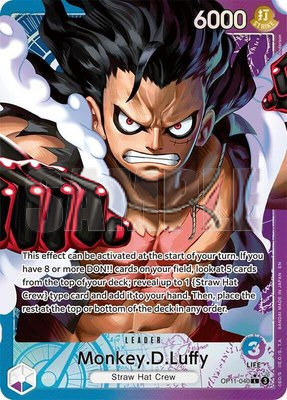 Monkey.D.Luffy (040) (Alternate Art), A Fist of Divine Speed