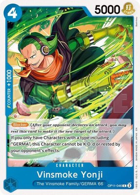 Vinsmoke Yonji, A Fist of Divine Speed