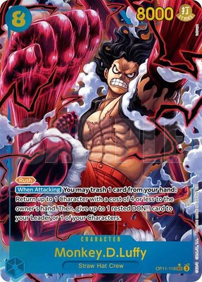 Monkey.D.Luffy (118) (Alternate Art), A Fist of Divine Speed