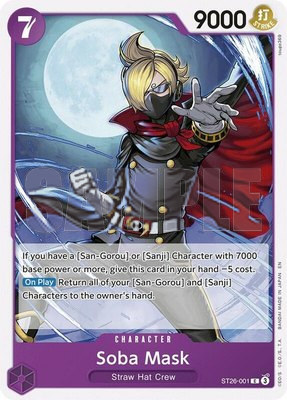 Soba Mask, Starter Deck 26: PURPLE/BLACK Monkey.D.Luffy