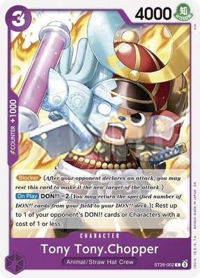 Tony Tony.Chopper, Starter Deck 26: PURPLE/BLACK Monkey.D.Luffy