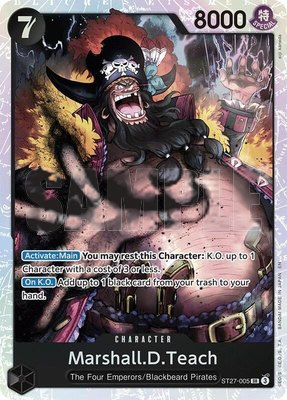 Marshall.D.Teach (ST27-005), Starter Deck 27: BLACK Marshall.D.Teach