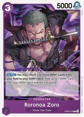 Roronoa Zoro (Reprint), Starter Deck 26: PURPLE/BLACK Monkey.D.Luffy
