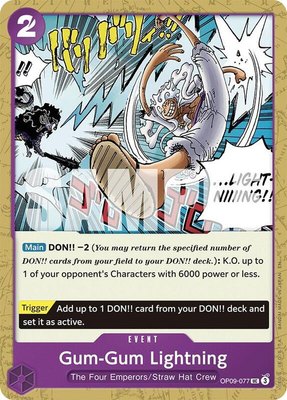 Gum-Gum Lightning (Reprint), Starter Deck 26: PURPLE/BLACK Monkey.D.Luffy