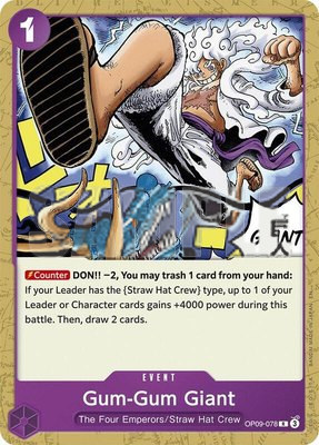 Gum-Gum Giant (Reprint), Starter Deck 26: PURPLE/BLACK Monkey.D.Luffy