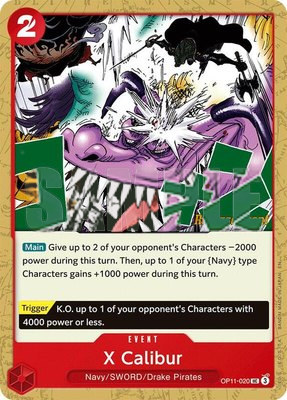 X Calibur, A Fist of Divine Speed Release Event Cards