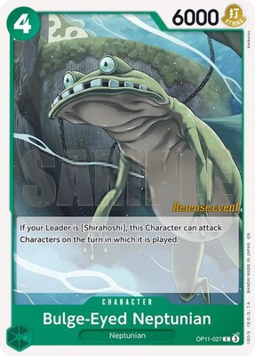 Bulge-Eyed Neptunian, A Fist of Divine Speed Release Event Cards