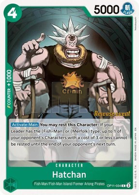 Hatchan, A Fist of Divine Speed Release Event Cards