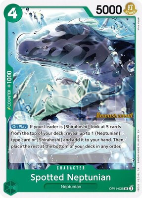 Spotted Neptunian, A Fist of Divine Speed Release Event Cards