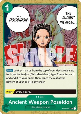Ancient Weapon Poseidon, A Fist of Divine Speed Release Event Cards
