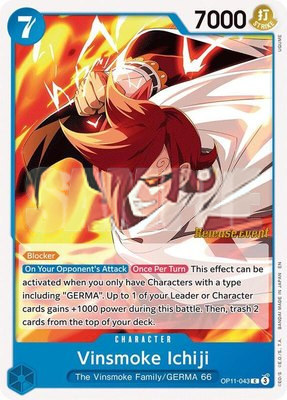 Vinsmoke Ichiji, A Fist of Divine Speed Release Event Cards