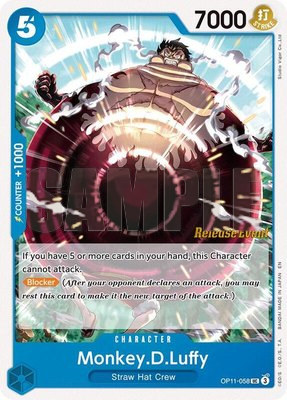 Monkey.D.Luffy (058), A Fist of Divine Speed Release Event Cards