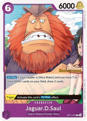 Jaguar.D.Saul, A Fist of Divine Speed Release Event Cards
