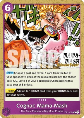 Cognac Mama-Mash, A Fist of Divine Speed Release Event Cards