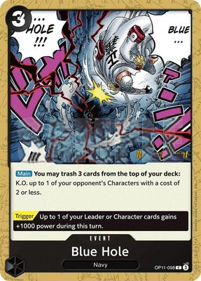 Blue Hole, A Fist of Divine Speed Release Event Cards