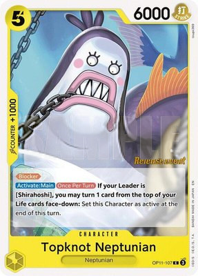 Topknot Neptunian, A Fist of Divine Speed Release Event Cards