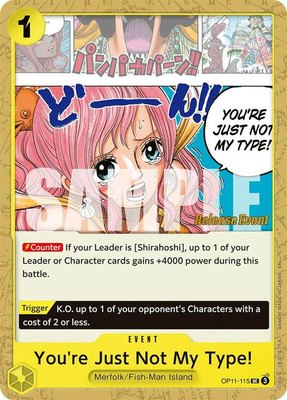 You're Just Not My Type!, A Fist of Divine Speed Release Event Cards